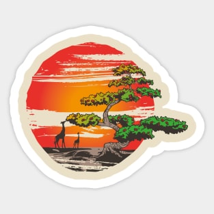 Sunset in Savannah Sticker